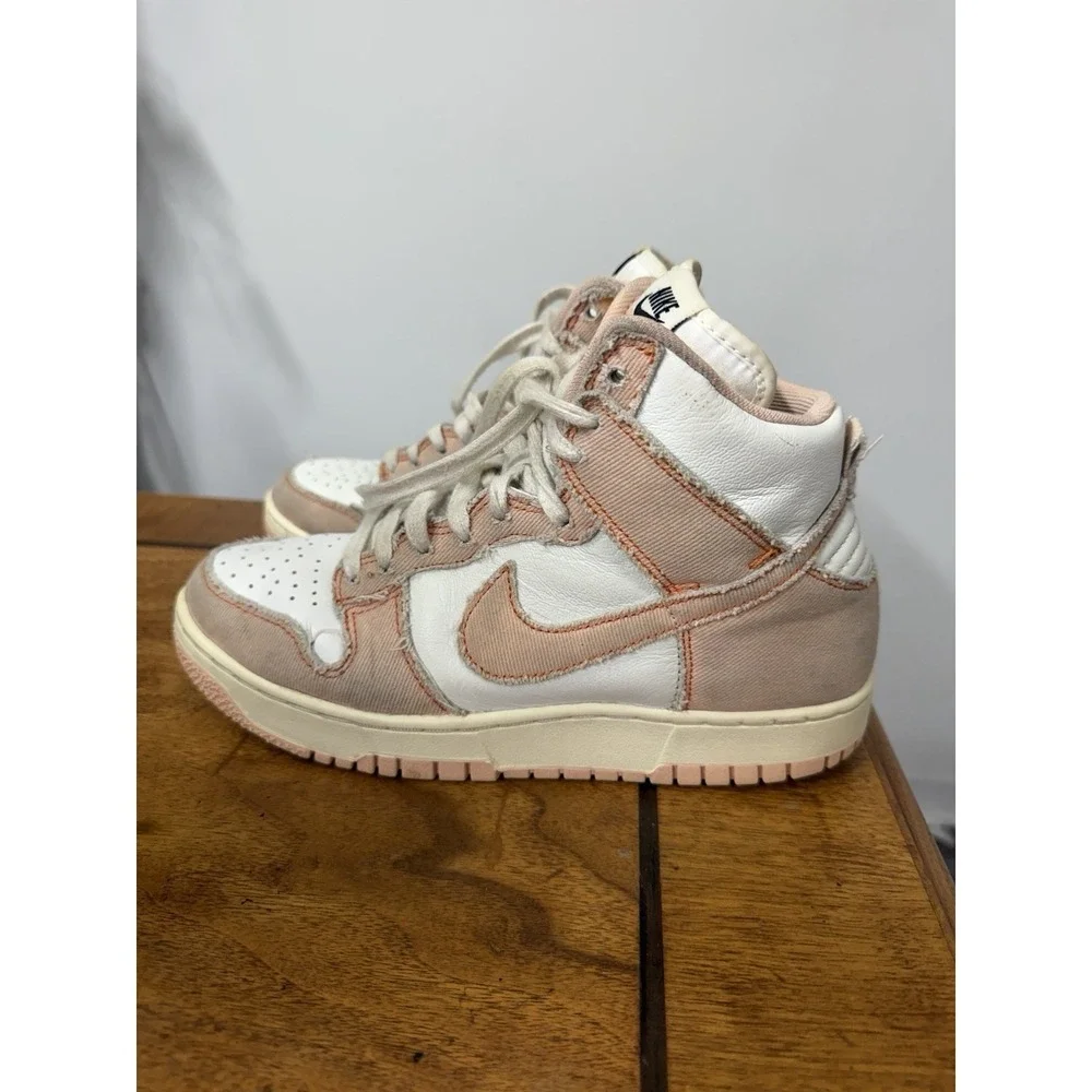 Nike Dunk High 1985  Distressed Women's Shoes Sz 8  Arctic Orange  DV1143-800